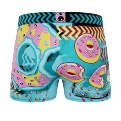 CRAZYBOXER Burger And Donuts Men's Boxer Briefs -Crazy Boxer CBPOS01X2A1 4