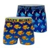 CRAZYBOXER Animals - Shark And GoldfishMen's Boxer Briefs