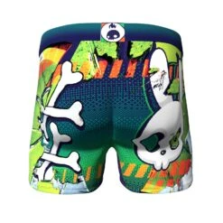Men's 3-Pack Boxer Briefs - Colorful - Shark And Goldfish - Skulls -Crazy Boxer CBPOS01X3A1 8