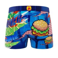Men's 3-Pack Boxer Briefs - Colorful - Burger And Donuts -Crazy Boxer CBPOS01X3A3 5