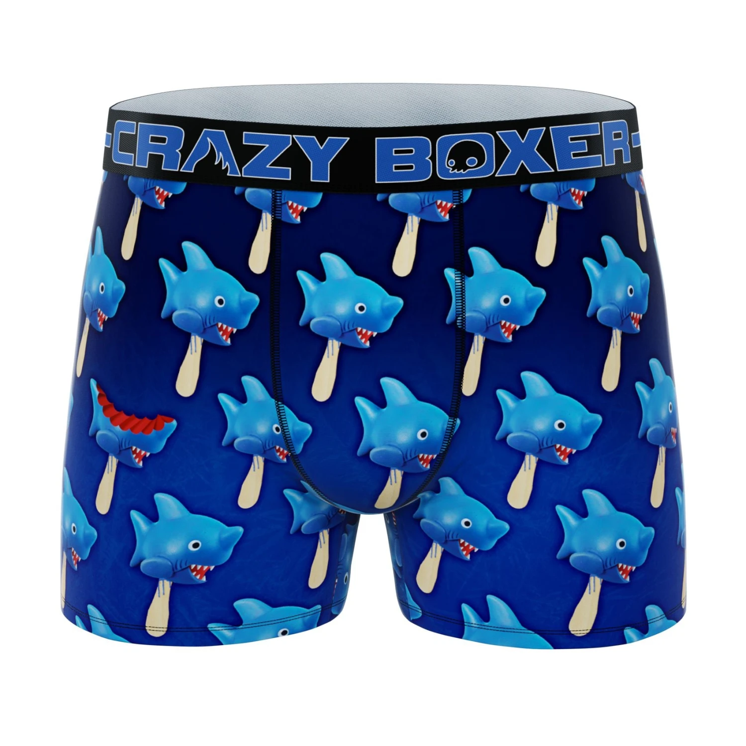 Men's 3-Pack Boxer Briefs - Animals - Shark And Goldfish 2 Men's 3-Pack Boxer Briefs - Animals - Shark And Goldfish - Image 2
