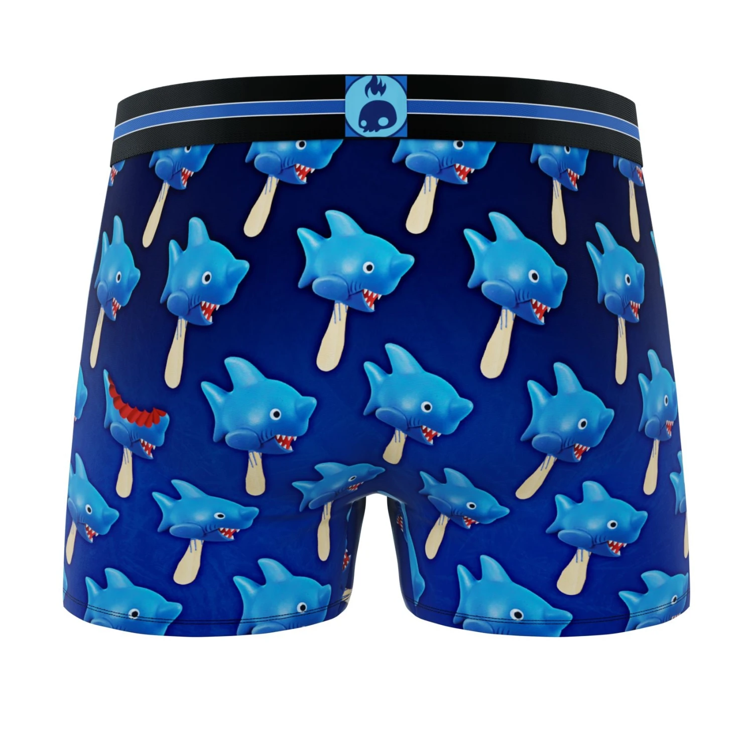 Men's 3-Pack Boxer Briefs - Animals - Shark And Goldfish 3 Men's 3-Pack Boxer Briefs - Animals - Shark And Goldfish - Image 3