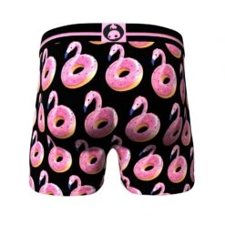 Men's 3-Pack Boxer Briefs - Animals - Flamingo Donut And Duck -Crazy Boxer CBPOS01X3A5 5