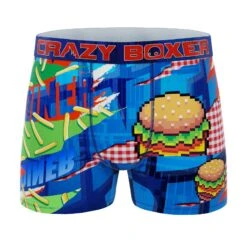 Men's 5-Pack Boxer Briefs - Colorful - Retro -Crazy Boxer CBPOS01X5A1 5
