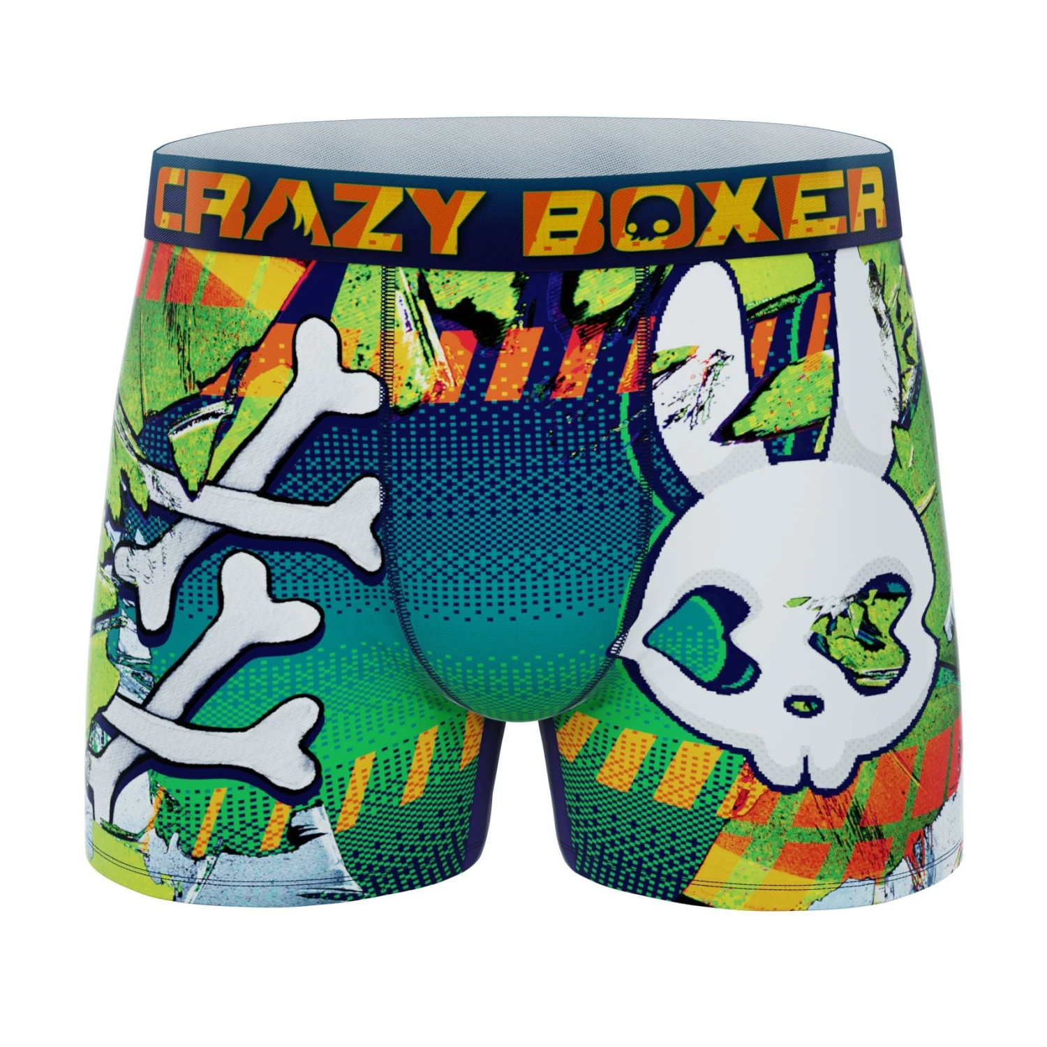 Men's 5-Pack Boxer Briefs - Colorful - Skulls And Donuts 1 Men's 5-Pack Boxer Briefs - Colorful - Skulls And Donuts