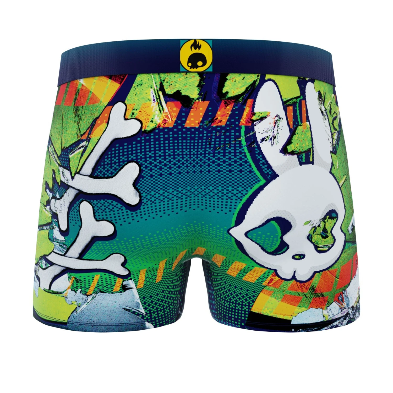 Men's 5-Pack Boxer Briefs - Colorful - Skulls And Donuts 2 Men's 5-Pack Boxer Briefs - Colorful - Skulls And Donuts - Image 2