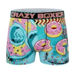 Men's 5-Pack Boxer Briefs - Colorful - Skulls And Donuts 9 Men's 5-Pack Boxer Briefs - Colorful - Skulls And Donuts -Crazy Boxer CBPOS01X5A2 5