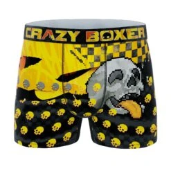 Men's 5-Pack Boxer Briefs - Colorful - Skulls And Donuts 11 Men's 5-Pack Boxer Briefs - Colorful - Skulls And Donuts -Crazy Boxer CBPOS01X5A2 9