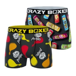 CRAZYBOXER Pringles Men's Boxer Briefs (2 Pack)