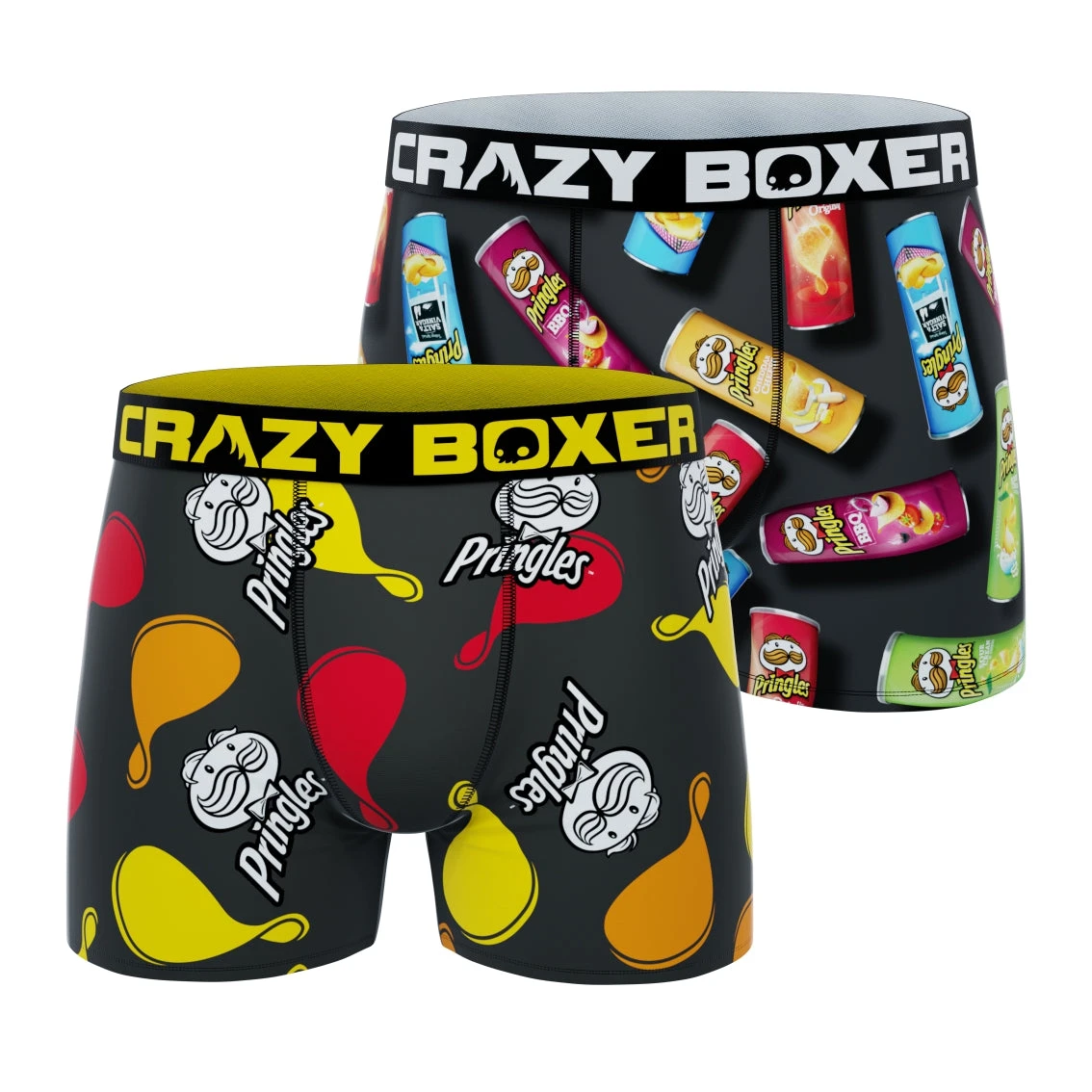 CRAZYBOXER Pringles Men's Boxer Briefs (2 Pack) 1 CRAZYBOXER Pringles Men's Boxer Briefs (2 Pack)