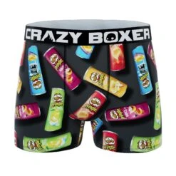 CRAZYBOXERPRINGLES Logo And Tube Men's Boxer Briefs (3 Pack) -Crazy Boxer CBPRI0101X3A1 8
