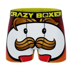 CRAZYBOXER Pringles Face Men's Boxer Briefs (3 Pack) -Crazy Boxer CBPRI0101X3A5 8