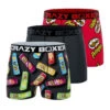 CRAZYBOXER Pringles Chips TubeMen's Boxer Briefs (3 Pack)