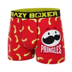 CRAZYBOXER Pringles Chips And Logo Men's Boxer Briefs 7 CRAZYBOXER Pringles Chips And Logo Men's Boxer Briefs -Crazy Boxer CBPRI0102PLAC 4