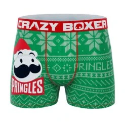 CRAZYBOXER Pringles Santa Logo Men's Boxer Briefs
