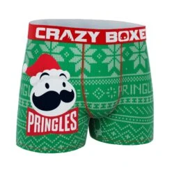 CRAZYBOXER Pringles Santa Logo Men's Boxer Briefs -Crazy Boxer CBPRI0102PRI2 3