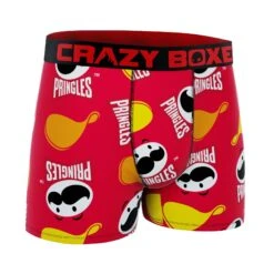 CRAZYBOXER Pringles Chips And Logo Small Men's Boxer Briefs -Crazy Boxer CBPRI01FAC2 3