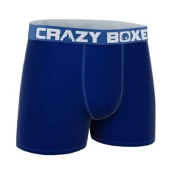 CRAZYBOXER Classic Blue Ice Men's Boxer Briefs 6 CRAZYBOXER Classic Blue Ice Men's Boxer Briefs -Crazy Boxer CBPRM01UNI10 3