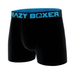 CRAZYBOXER Black And Blue Men's Boxer Briefs -Crazy Boxer CBPRM01UNI12 4