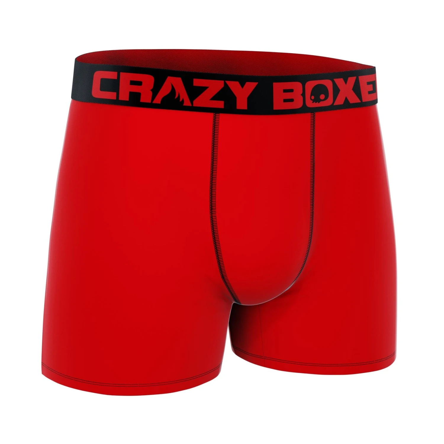 CRAZYBOXER Classic Red Men's Boxer Briefs 2 CRAZYBOXER Classic Red Men's Boxer Briefs - Image 2