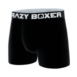 CRAZYBOXER Black Men's Boxer Briefs -Crazy Boxer CBPRM01UNI2 1