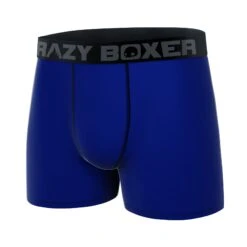 CRAZYBOXER Classic Dark Blue Men's Boxer Briefs -Crazy Boxer CBPRM01UNI4 4