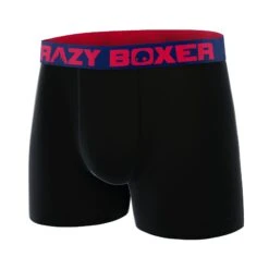 CRAZYBOXER Premium Uni Black Men's Boxer Briefs -Crazy Boxer CBPRM01UNI5 2