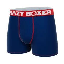 CRAZYBOXER Classic Blue Red Men's Boxer Briefs -Crazy Boxer CBPRM01UNI6 4