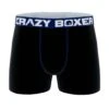 CRAZYBOXER Classic Black Blue Men's Boxer Briefs