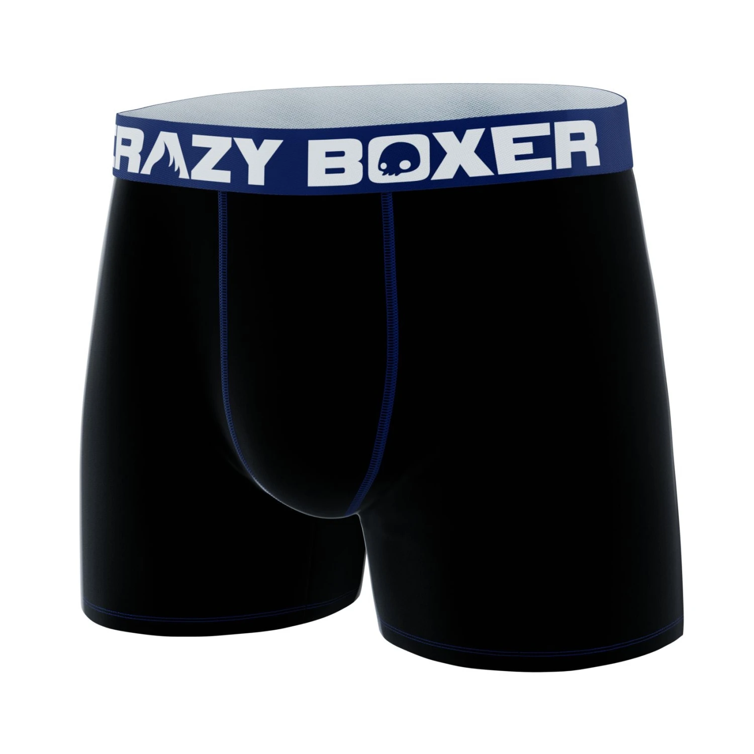 CRAZYBOXER Classic Black Blue Men's Boxer Briefs 4 CRAZYBOXER Classic Black Blue Men's Boxer Briefs - Image 4