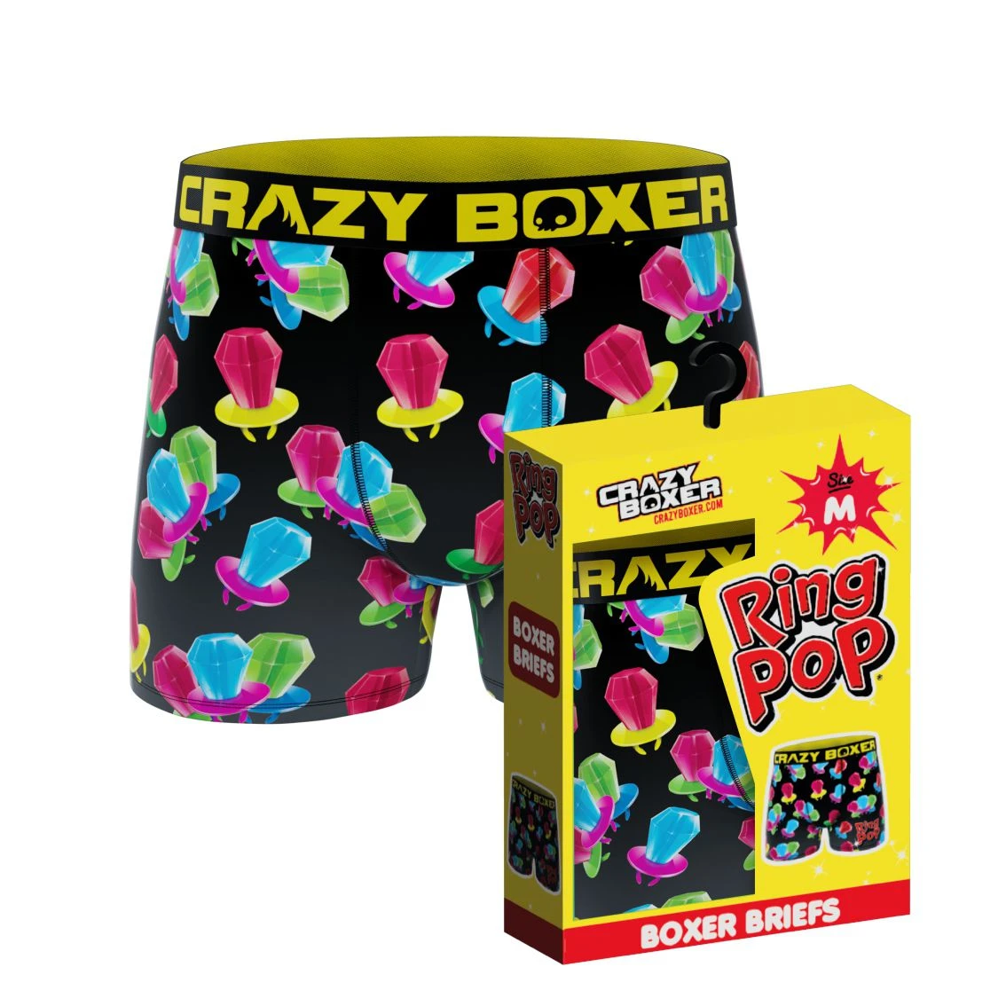 CRAZYBOXER Ring Pop Candy Men's Boxer Briefs (Creative Packaging) 1 CRAZYBOXER Ring Pop Candy Men's Boxer Briefs (Creative Packaging)