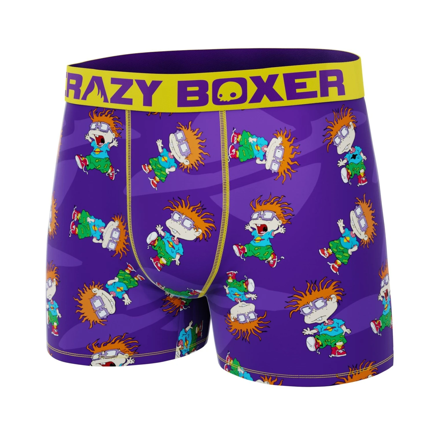 CRAZYBOXER Rugrats Purple Men's Boxer Briefs 4 CRAZYBOXER Rugrats Purple Men's Boxer Briefs - Image 4