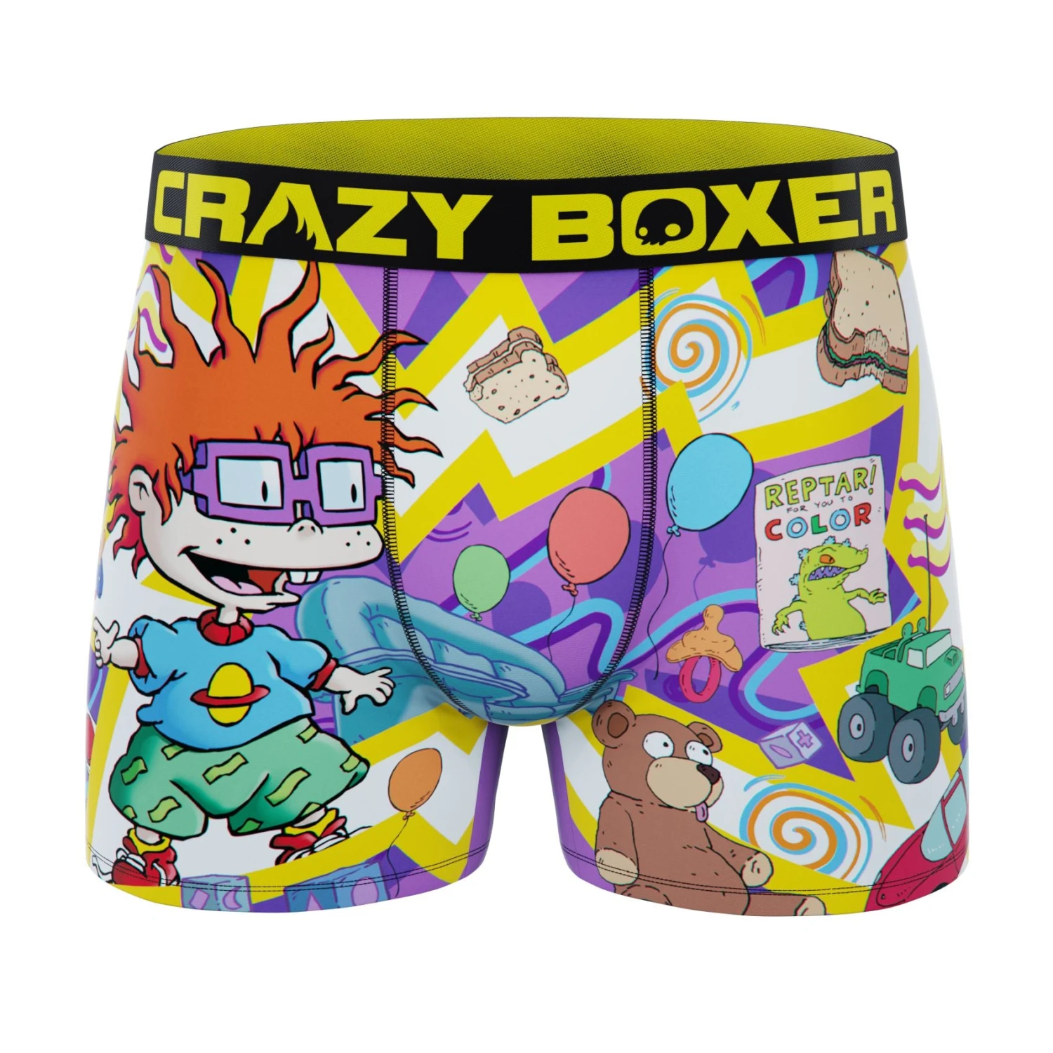 CRAZYBOXER Rugrats Living RoomMen's Boxer Briefs 1 CRAZYBOXER Rugrats Living RoomMen's Boxer Briefs