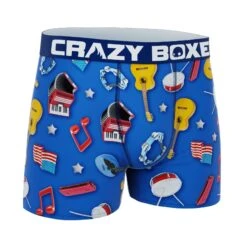 CRAZYBOXER American Culture Men's Boxer Briefs 6 CRAZYBOXER American Culture Men's Boxer Briefs -Crazy Boxer CBSEA0101AME2 3