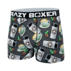 CRAZYBOXER Premium Coffee Men's Boxer Briefs (Creative Packaging) -Crazy Boxer CBSEA0101COFEN 4