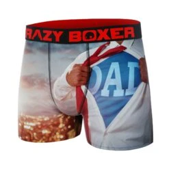 CRAZYBOXER Dad Men's Boxer Briefs 7 CRAZYBOXER Dad Men's Boxer Briefs -Crazy Boxer CBSEA0101DAD1 4