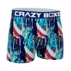 CRAZYBOXER Liberty Men's Boxer Briefs -Crazy Boxer CBSEA0101FOO2 3