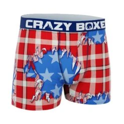 CRAZYBOXER USA Men's Boxer Briefs -Crazy Boxer CBSEA0101SHRT 3