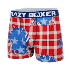 CRAZYBOXER USA Men's Boxer Briefs -Crazy Boxer CBSEA0101SHRT 4