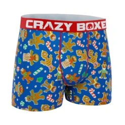 CRAZYBOXER Sesame Street Cookie Santa Monster Men's Boxer Briefs 6 CRAZYBOXER Sesame Street Cookie Santa Monster Men's Boxer Briefs -Crazy Boxer CBSES01GING 3