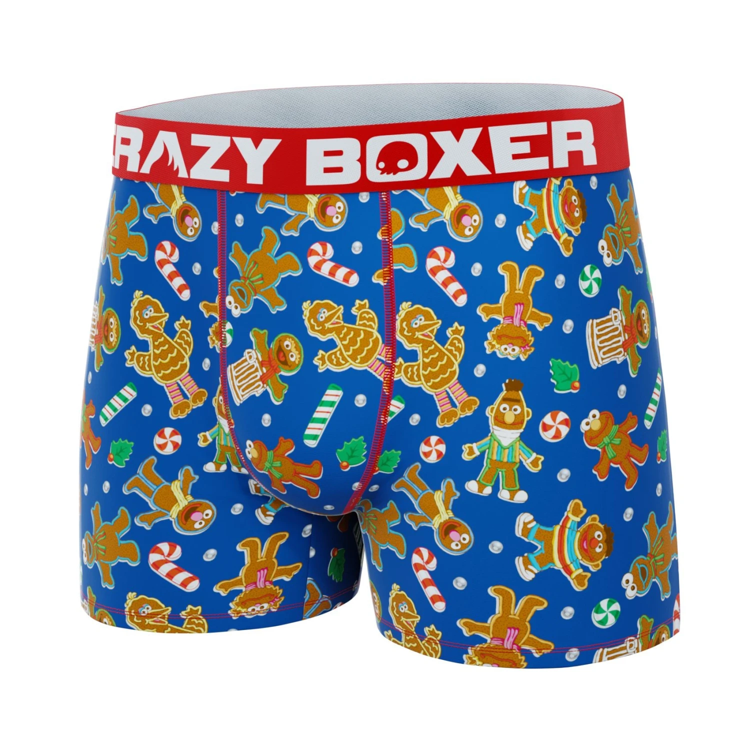 CRAZYBOXER Sesame Street Cookie Santa Monster Men's Boxer Briefs 4 CRAZYBOXER Sesame Street Cookie Santa Monster Men's Boxer Briefs - Image 4