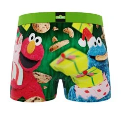 CRAZYBOXER Sesame Street Cookie Santa Monster Men's Boxer Briefs (3 Pack) -Crazy Boxer CBSES01X3H1 2
