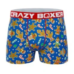 CRAZYBOXER Sesame Street Cookie Santa Monster Men's Boxer Briefs (3 Pack) -Crazy Boxer CBSES01X3H1 5
