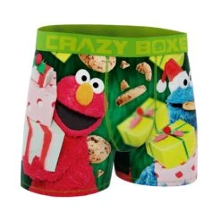 CRAZYBOXER Sesame Street Cookies & Gifts Men's Boxer Briefs 6 CRAZYBOXER Sesame Street Cookies & Gifts Men's Boxer Briefs -Crazy Boxer CBSES01XPIC 3