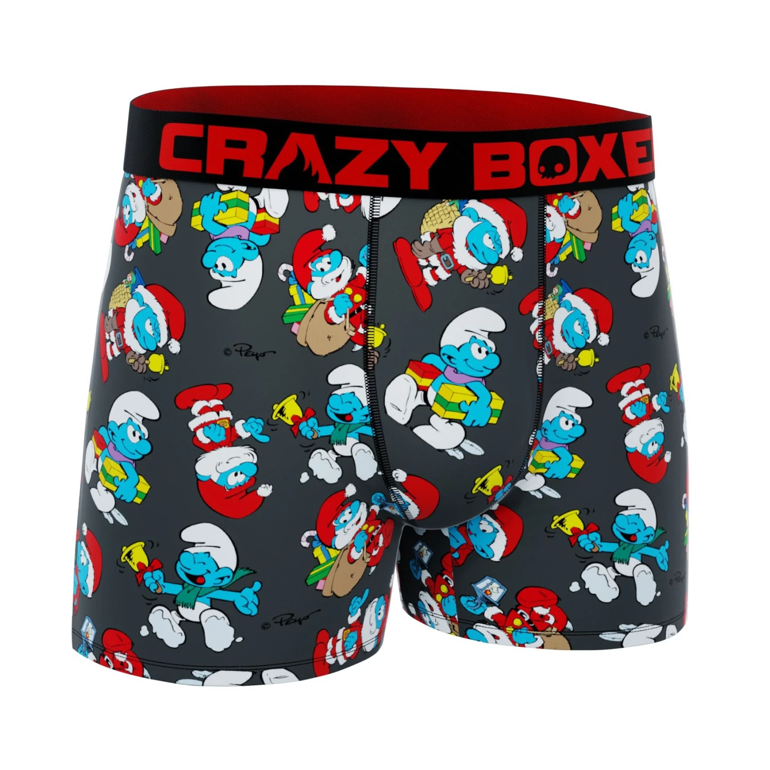 CRAZYBOXER The Smurfs Christmas Men's Boxer Briefs 3 CRAZYBOXER The Smurfs Christmas Men's Boxer Briefs - Image 3