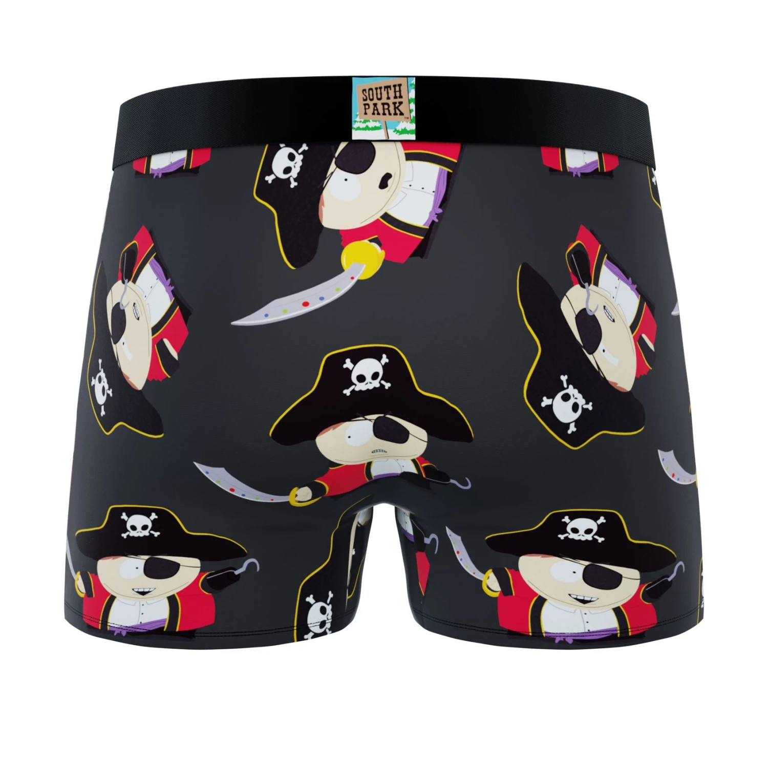CRAZYBOXER South Park Chef + Cartman Pirate Men's Boxer Briefs (2 Pack) 5 CRAZYBOXER South Park Chef + Cartman Pirate Men's Boxer Briefs (2 Pack) - Image 5