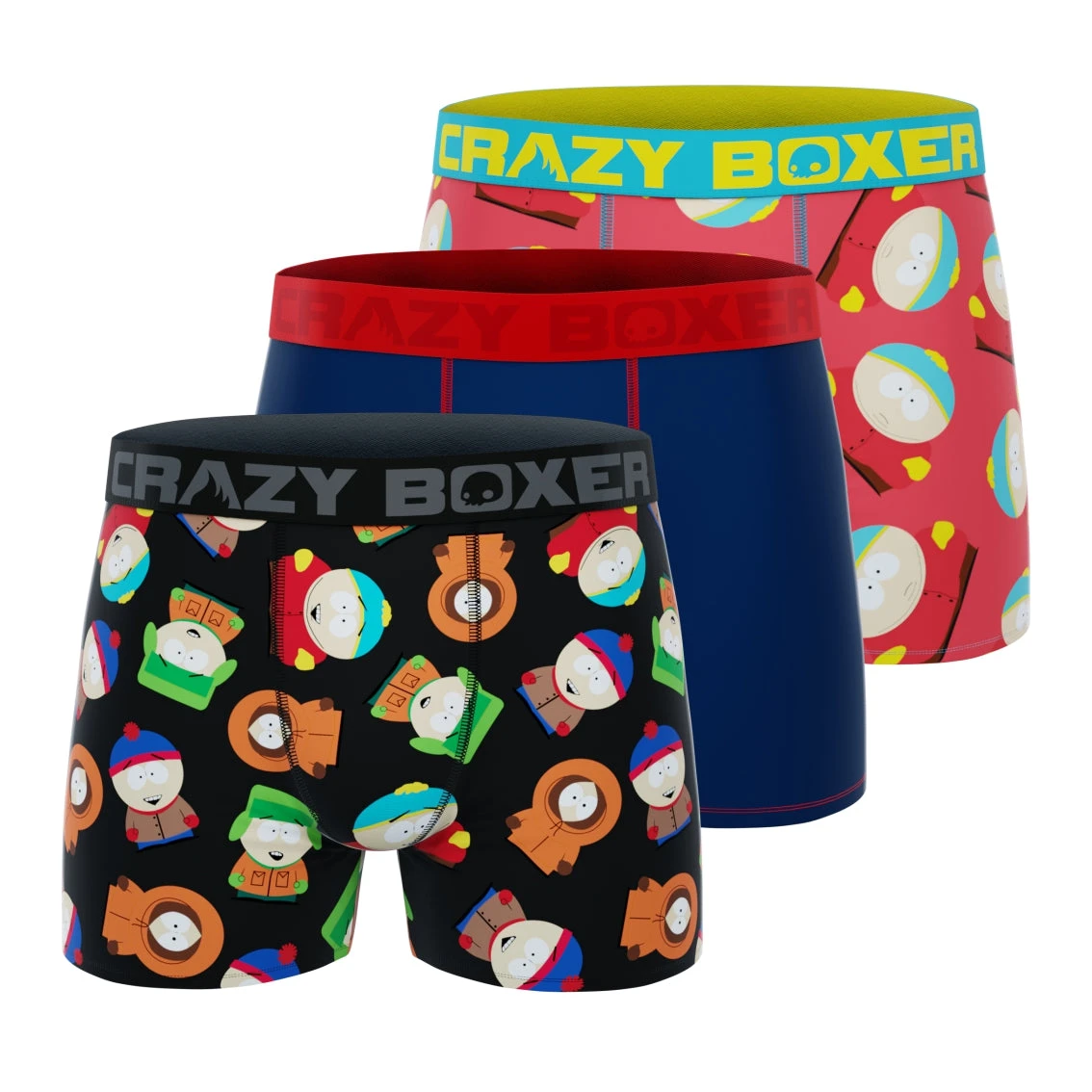CRAZYBOXER South Park Classic Cartman Men's Boxer Briefs (3 Pack) 1 CRAZYBOXER South Park Classic Cartman Men's Boxer Briefs (3 Pack)