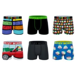 CRAZYBOXER South Park Cartoon Men's Boxer Briefs (6 Pack)