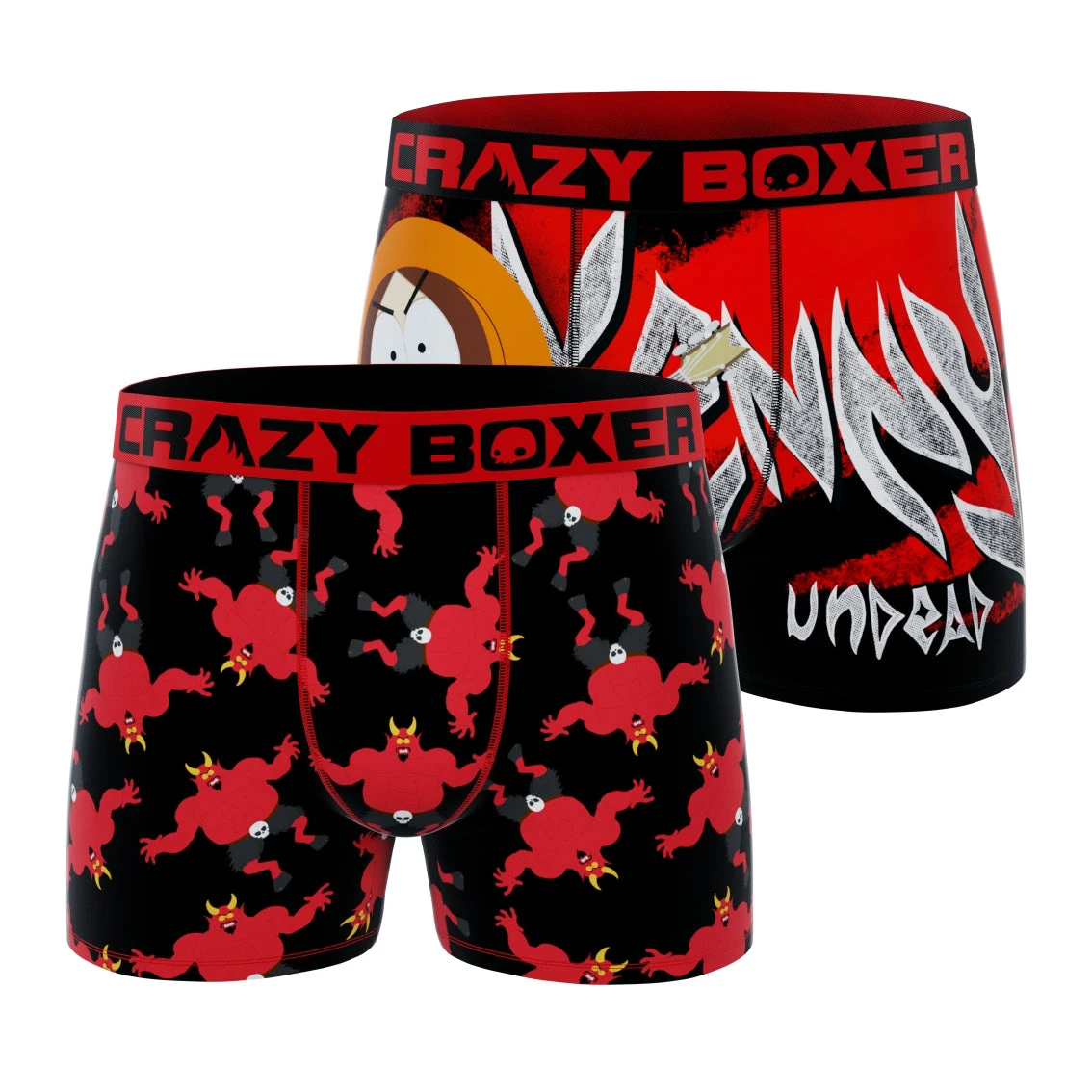 CRAZYBOXER South Park Satan Men's Boxer Briefs (Pack 2) 1 CRAZYBOXER South Park Satan Men's Boxer Briefs (Pack 2)