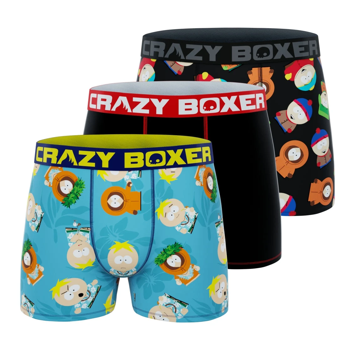 CRAZYBOXER South Park Men's Boxer Briefs (3 Pack) 1 CRAZYBOXER South Park Men's Boxer Briefs (3 Pack)